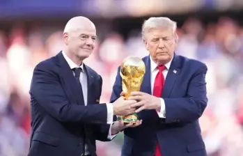 El presidente de la Fifa Gianni Infantino era el gran promotor de esta iniciativa. Foto: AFP