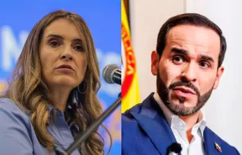 La campaña de Abelardo de la Espriella se enfocó en derrotar a Paloma Valencia en primera vuelta, más que a Iván Cepeda, quien era el rival pronosticado para segunda. Foto: Colprensa.