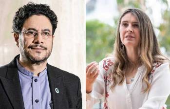 La candidata del Centro Democrático le dijo al candidato del Pacto Histórico que todo podrían discutirlo de frente si no se negara a debatir. FOTOS: COLPRENSA.