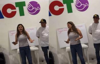 El video se difundió a través de las redes sociales, presuntamente, en una reunión del movimiento desde Bucaramanga. Foto: Redes sociales