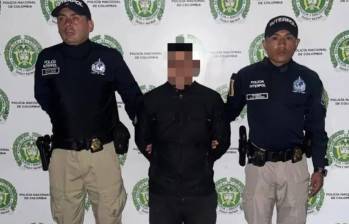 Miller Alejandro Cano Mateus fue capturado por la Policía en Bogotá. FOTO: Cortesía Interpol