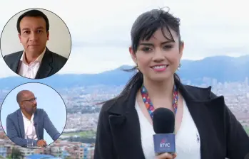  Arriba: Pablo Bastidas, director del noticiero los fines de semana. Abajo: Wílver Raíllo, subdirector de noticias de RTVC y la periodista Cielo Reyes. FOTO Redes sociales