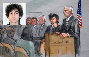 Dzhokhar Tsarnaev fue condenado a muerte por su responsabilidad en los atentados de la maratón de Boston de 2013. FOTO: AP