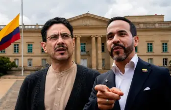 Iván Cepeda va por partido el Pacto Histórico, mientras que Abelardo de la Espriella va por el movimiento de firmas Defensores de la Patria. Foto: Colprensa y El Colombiano.
