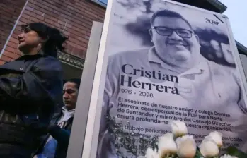 Homenaje a Cristian Herrera en la Fundación para la Libertad de Prensa. Foto: Colprensa.