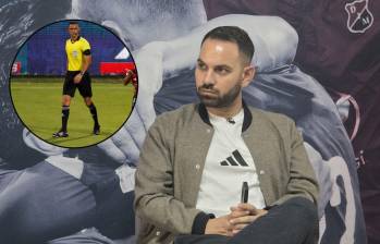 El gerente deportivo del DIM, Federico Spada, denunció un comportamiento irrespetuoso del árbitro Carlos Ortega hacia futbolistas procedentes de la Costa Caribe. Fotos: EL COLOMBIANO