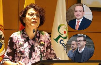 Irma Solangel Torres, mencionada en el escándalo de la UNGRD. Foto: Colprensa y redes sociales. Arriba. Vladimir Fernández, abajo, Olmedo López.