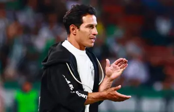 El técnico Diego Arias está satisfecho con la disposición de los jugadores de Nacional desde su llegada al banco verde. FOTO MANUEL SALDARRIAGA 