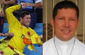 La confusión del hincha con el sacerdote nació en redes sociales y fue resuelta también por los internautas que reconocieron realmente quién era el religioso. FOTO: REDES SOCIALES