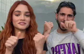 Juan Duque y Sophie Echeverri terminaron su relación. FOTO: Captura de video 