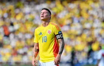 James Rodríguez salió al paso sobre los rumores que ubican a Jhon Jáder Durán en una pelea con el técnico Néstor Lorenzo. Foto: Getty Images