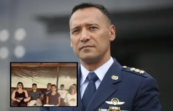 El general Pedro Sánchez informó que se han dado todas las garantías para la liberación de los 9 contratistas secuestrados por las disidencias. FOTOS: Colprensa y redes sociales