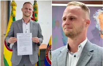 El juramento representó el paso final de una trayectoria que comenzó en 2016, año en el que arribó al país con el objetivo de radicarse definitivamente para documentar su cultura y tradiciones. FOTO: Tomada de redes sociales @dominiccolombia