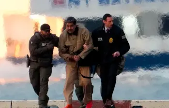 Nicolás Maduro trasladado al Tribunal. Foto: @FoxNews