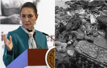 Claudia Sheinbaum, presidenta de México, anunció que su gobierno llevará a cabo acciones contundentes para luchar contra las desapariciones y asesinatos en el país, problema que se agudizó luego de que encontrarán una fosa común con restos humanos. FOTOS: Getty y tomada de redes sociales Claudia Sheinbaum