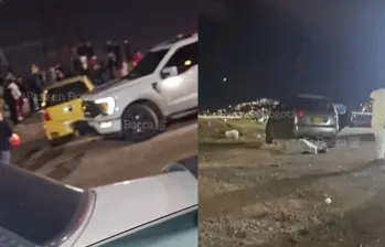 Las autoridades investigan el ataque armado ocurrido en un parqueadero del barrio Las Lomas, en el sur de Bogotá, que dejó una persona muerta y cuatro heridas. FOTO: @pasaenbogota. 