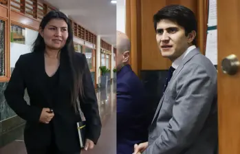 Karen Manrique y Wadith Manzur en juicio por presunta corrupción. Foto: Colprensa