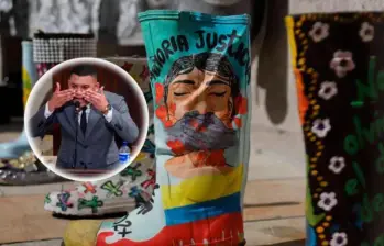 El congresista saboteó un homenaje a las víctimas de falsos positivos, el 6 de noviembre de 2024 en el Capitolio. Foto: Colprensa