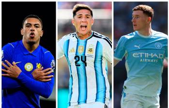 Morgan Rogers, Enzo Fernández y Elliot Anderson, tres mediocampistas de destacada Copa del Mundo. FOTOS: GETTY