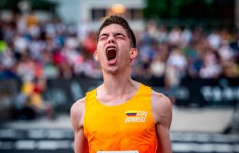 Felipe Peláez, del equipo Colrunners, es un destacado atleta paisa que lleva en la disciplina un año y siete meses. FOTO: Cortesía