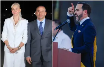 Inmediatamente después de su posesión en la Arena USC y del reconocimiento de tropas, el presidente Abelardo de la Espriella lideró en Cali el primer consejo de seguridad de su gobierno. FOTO: Tomada de redes sociales @ABDELAESPRIELLA y @alejoeder
