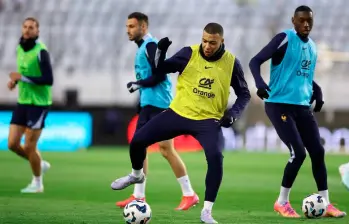 Kylian Mbappé, gran referente de la selección francesa de fútbol. FOTO AFP 
