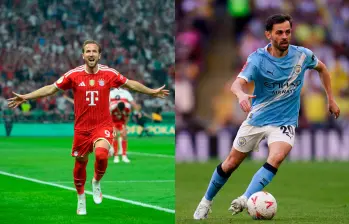 El futbolista inglés Harry Kane es una de las grandes figuras que tendrá la Copa del Mundo que se disputará en Norteamérica. El portugués Bernardo Silva será el “10” luso. Foto: Getty