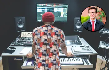 Diversos estudios evidencian la necesidad de trabajar en la salud mental de los músicos. En el círculo, el músico y psicólogo Nicolás Benavides. FOTOS Getty y Manuel Saldarriaga