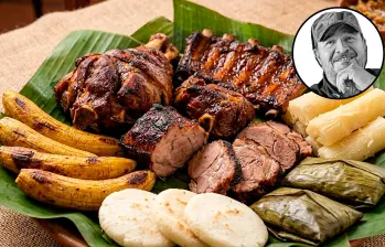 Así luce el asado huilense. FOTO El Colombiano