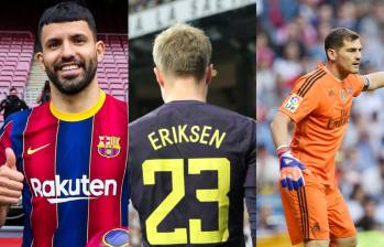 Sergio Agüero, Christian Eriksen e Iker Casillas son algunos futbolistas que han sufrido esta condición. Fotos: Europapress