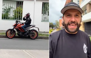 Esta sería la moto que habría sido usada en el asesinato de Jean-Claude Bossard durante un atraco. FOTOS: Tomada de X – captura de video