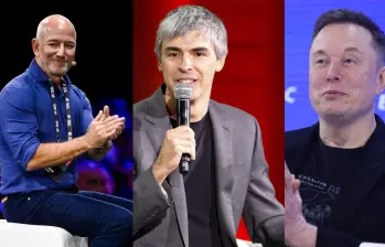 Jeff Bezos, Sergey Brin y Elon Musk hacen parte del listado de Forbes de los hombres más rico del mundo para el mes de abril. Fotos: Getty Images