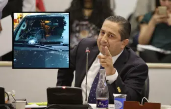 El representante Julio Cesar Triana fue atacado a bala mientras salía del municipio de La Plata, en Huila. Fotos: Colprensa y Cortesía