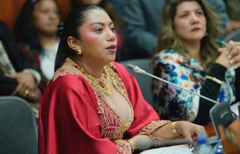 La senadora Martha Peralta pidió modificar la ley del matrimonio infantil para que tuviera en cuenta a las comunidades indígenas. FOTO: SENADO COLOMBIA