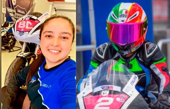 Leydy Díaz competía en el motociclismo desde hace siete años. FOTOS FACEBOOK Leydy Díaz