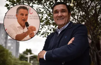 Juan Carlos Cárdenas junto a Aníbal Gaviria forman la coalición La Fuerza de las Regiones. El exgobernador del meta Juan Guillermo Zuluaga quien había renunciado previamente a su candidatura también hace parte de esta colectividad. Fotos: Colprensa