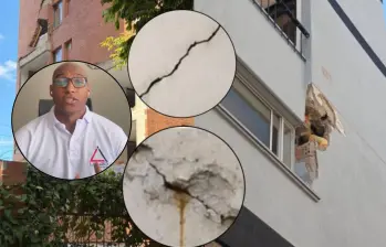 Mientras los ciudadanos intentan retornar a la normalidad tras la sacudida telúrica, la incertidumbre sobre la estabilidad de los inmuebles se mantiene en Medellín y municipios vecinos. FOTO: Cortesía redes sociales y @lienzoingenieria