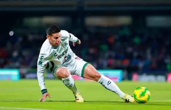 James Rodríguez está listo para retomar la competencia con León en México, este domingo a las 8:00 de la noche reciben a Atlético San Luis. FOTO GETTY 