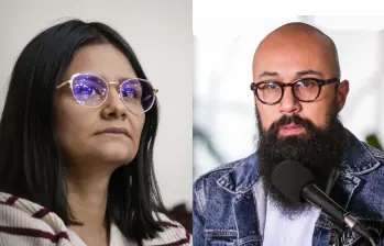 Angie Rodríguez directora del DAPRE y Carlos Carrillo, director de la UNGRD. Foto: Colprensa