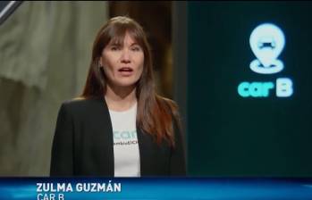 Así fue la participación de Zulma Guzmán en Shark Tank Colombia. FOTO: Captura de video 