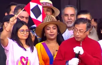 Angie Rodríguez, funcionario del Gobierno de Gustavo Petro. Foto: captura de video