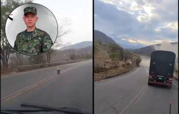 El soldado profesional José Manuel López Villada fue asesinado en atentado en la vía Panamericana, entre Cauca y Nariño, cerca del sector de Puerto Remolino. Foto: captura de video y cortesía Ejército.