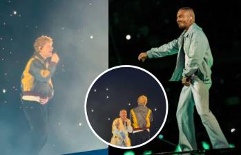 Ed Sheeran fue la gran sorpresa internacional en el concierto de J Balvin que estuvo marcado por la nostalgia y la presencia de artistas internacionales. Fotos: Sencia Bogotá y captura de videos