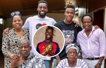 Llegaron a España en 1994 huyendo de la miseria y haciéndose pasar por refugiados de la guerra de Liberia por consejo humanitario. Ahora, la familia Williams ostenta el logro de haber dado al fútbol español a uno de sus atletas más determinantes. FOTO: Tomada de redes sociales @williaaaams11 y @nicolas_williams9