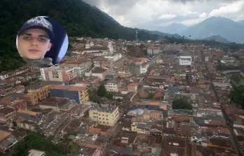 Alejandro David Cardona fue asesinado en Fredonia, Antioquia. FOTOS: EL COLOMBIANO y tomada de redes sociales