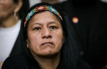 El Consejo de Estado dio curso formal a un expediente que cuestiona el procedimiento mediante el cual Aida Quilcué se integró a la aspiración vicepresidencial junto a Iván Cepeda en las pasadas elecciones presidenciales. FOTO: Colprensa