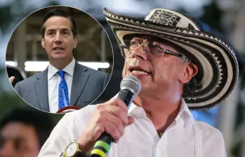 Gustavo Petro salió en defensa del activista Beto Coral y lanzó una advertencia al senador estadounidense Bernie Moreno. Fotos: Colprensa y Getty Images