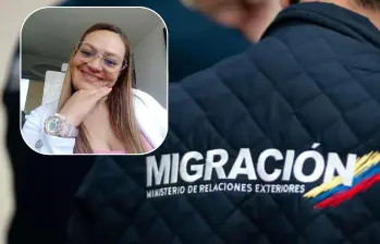 Leidy Marcela Quinche Cante fue detenida por el delito de concusión en calidad de autora. FOTOS: Migración y redes sociales 