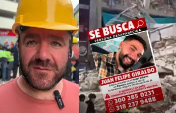 Juan Felipe Giraldo se encontraba en el Hotel Dibeni, en Pereira, cuando el terremoto de magnitud 7,4 sacudió a Colombia. Foto: redes sociales @diego_reportero