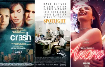 Crash, Spotlight y Anora son algunos de los títulos que han recibido el Oscar en la modalidad de Mejor Película. Fotos: Cortesía.